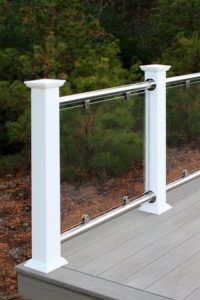 Stainless Steel Top&Bottom Rail With Glass Infill (SS-TB-G)